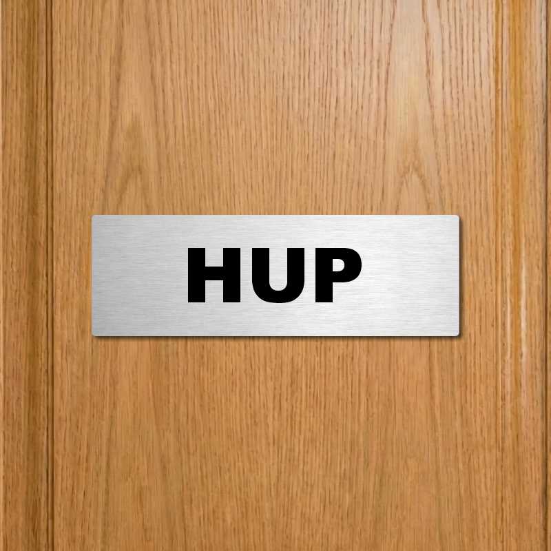 Hup, 200x66mm, stříbrná popiska